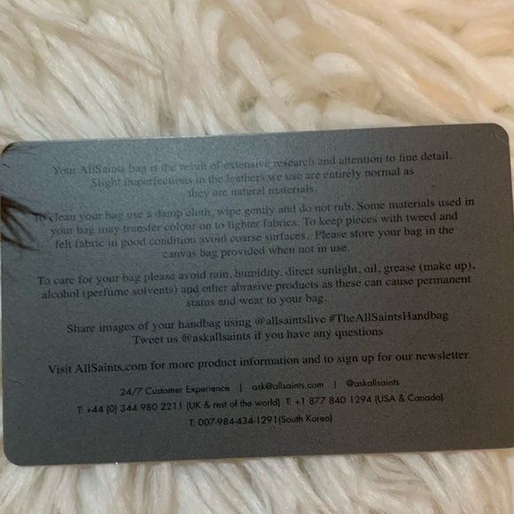 ALL SAINTS Grey Crossbody Purse/bag - Never worn - Picture 10 of 16